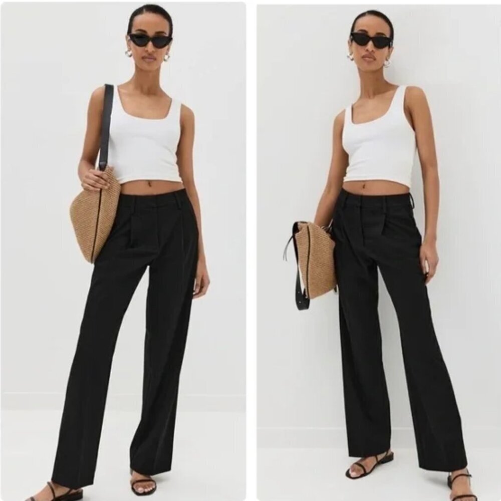 NWT! REFORMATION Alex Pant in Jet Black Size 2